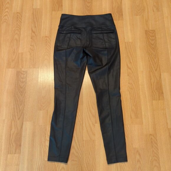 Athleta Delancey Gleam Moto Tight Pants Womens Small Black Stretch Zip Pockets - Picture 4 of 8